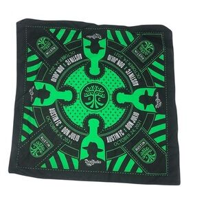 Austin FC Football Club Don Julio Tequila Green Bandana Scarf  2021 Soccer Texas